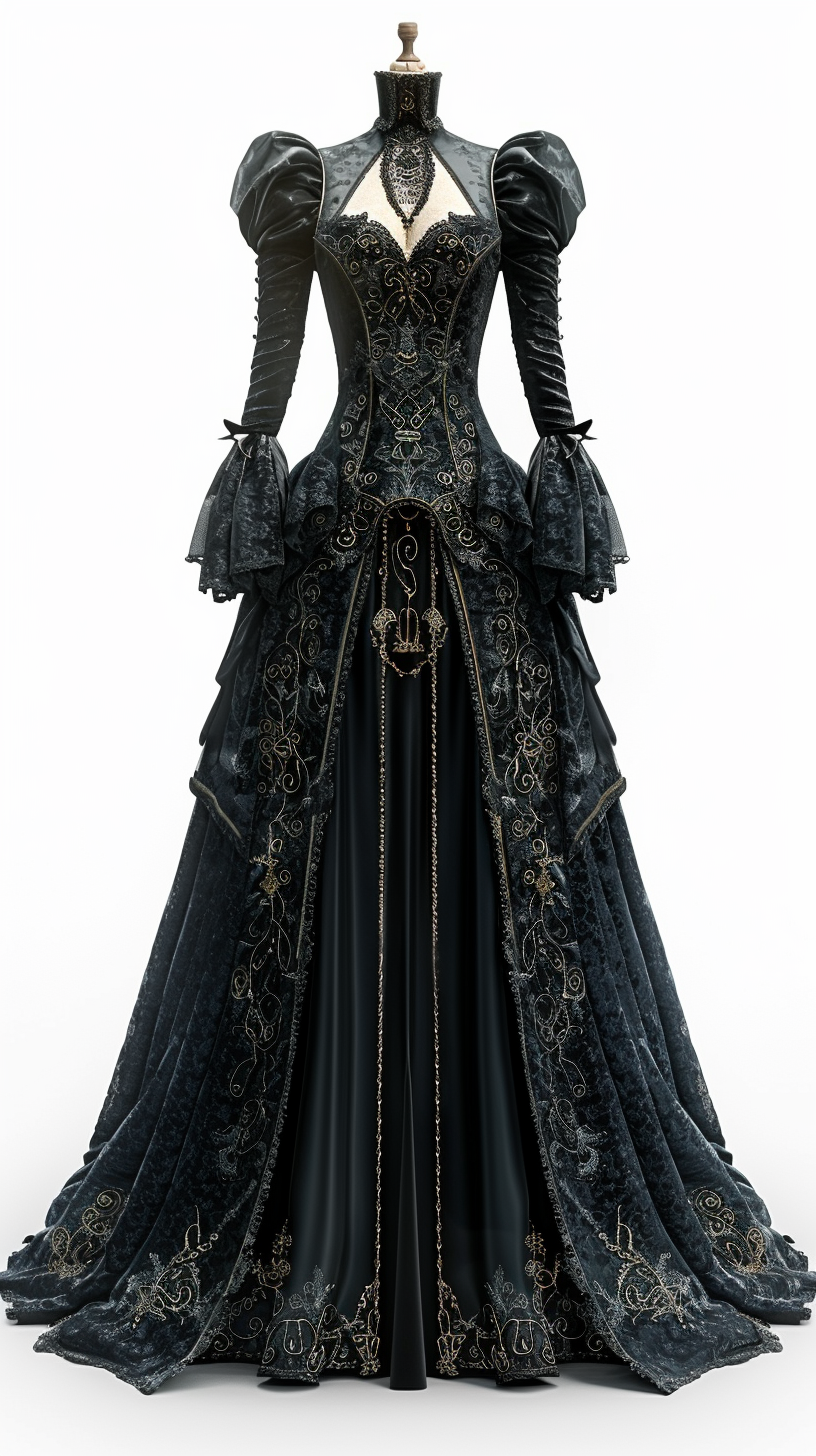 ROCHIE TRADITIONALĂ NEAGRĂ 1